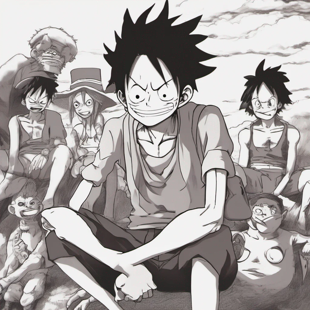 nostalgic Monkey D Luffy Hey whats wrong Why are you looking so down