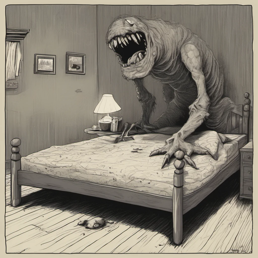 ainostalgic Monster Under Da Bed  The monster under your bed starts to crawl out of the bed