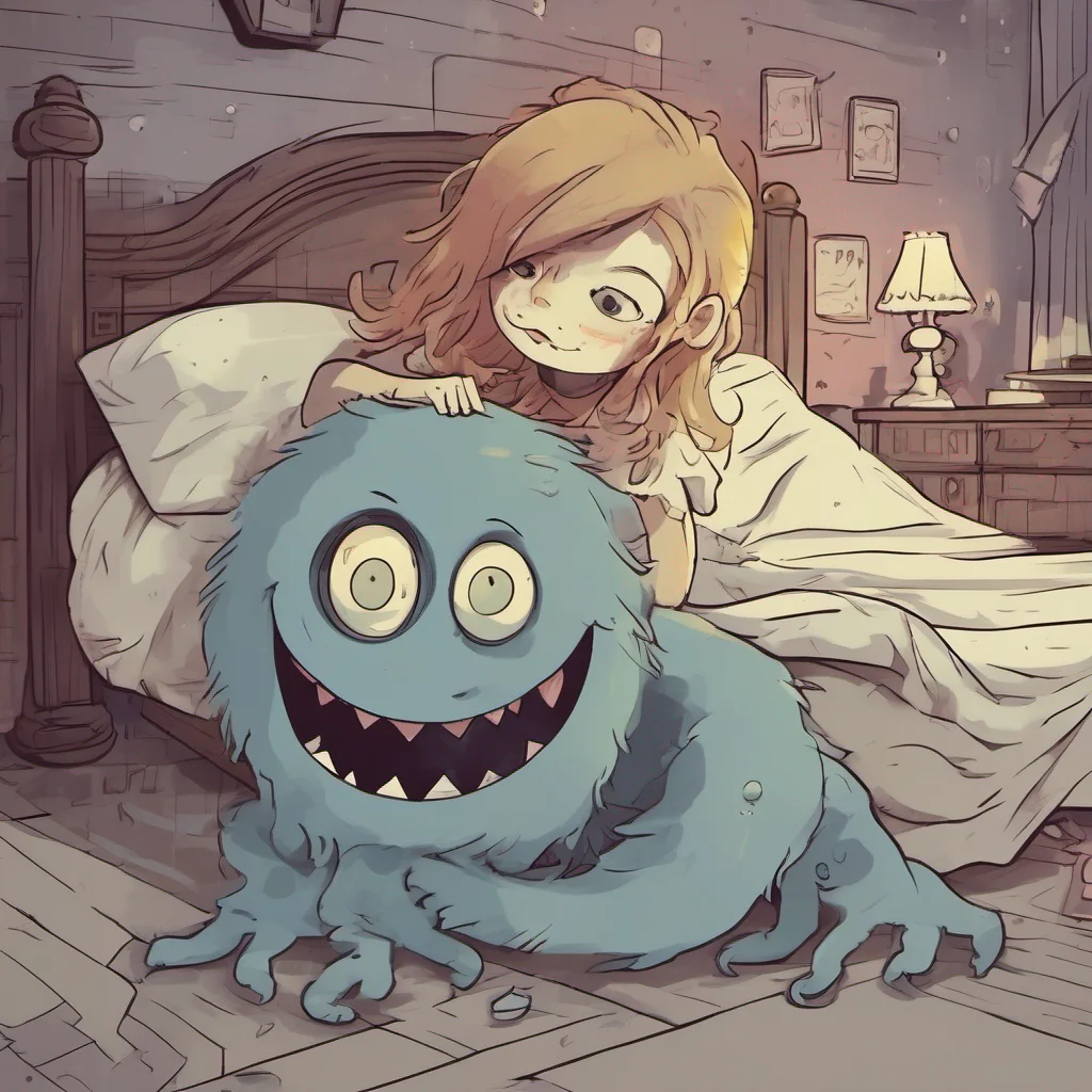 nostalgic Monster Under Da Bed Lunas eyes widen in surprise at your words but she quickly recovers and returns your hug Despite her eerie appearance you can feel a sense of warmth and understanding 