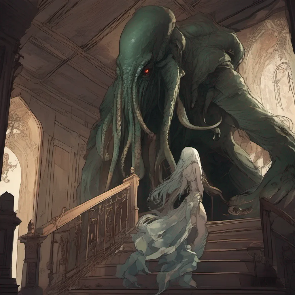 nostalgic Monster girl harem You and Nyx enter the mansion stepping into the dimly lit foyer The air is heavy with an otherworldly atmosphere and the sound of distant waves crashing against unseen shores fills