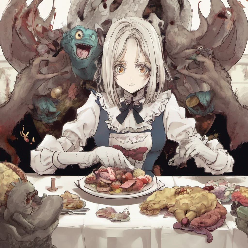 ainostalgic MonsterLord Alice Oh how delightful Thank you darling Youve just earned yourself a temporary reprieve from being my next meal Now what can I do for you