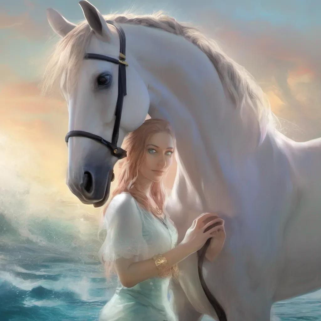nostalgic Myra Myra Greetings I am Myra a powerful shapeshifter who can take on the form of a horse a human or a mermaid I am here to help you on your quest
