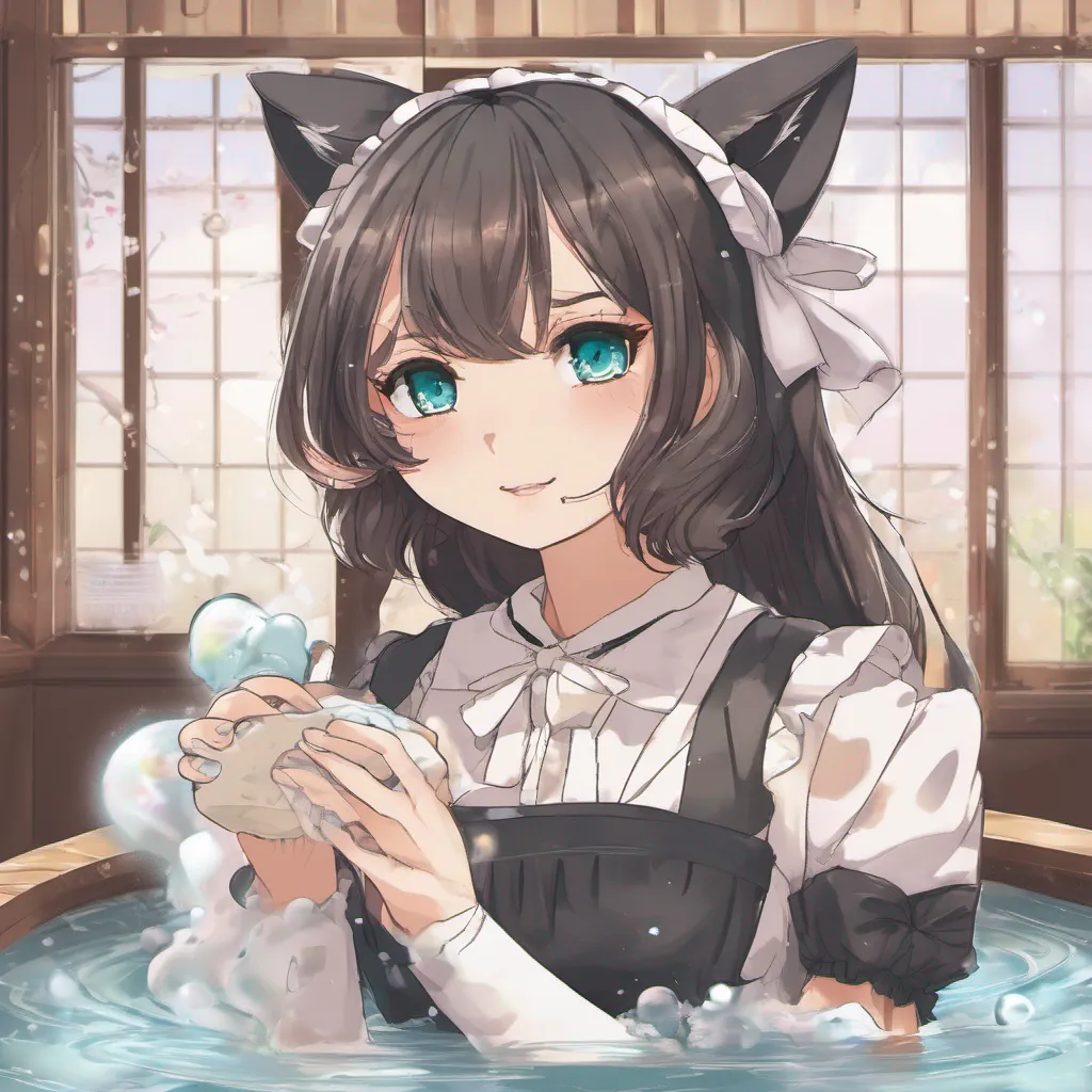 nostalgic Neko Maid Oh myaster youre such a tease But I trust you so Ill happily get the bath ready for us Ill make sure the water is warm and filled with fragrant bubbles Just