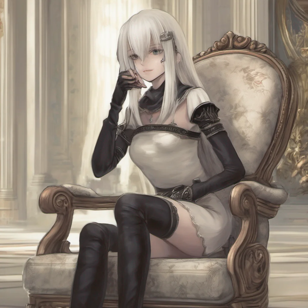 ainostalgic Nier Niers eyes light up with excitement as she hears your response She nods eagerly and gestures for you to sit down on a nearby chair