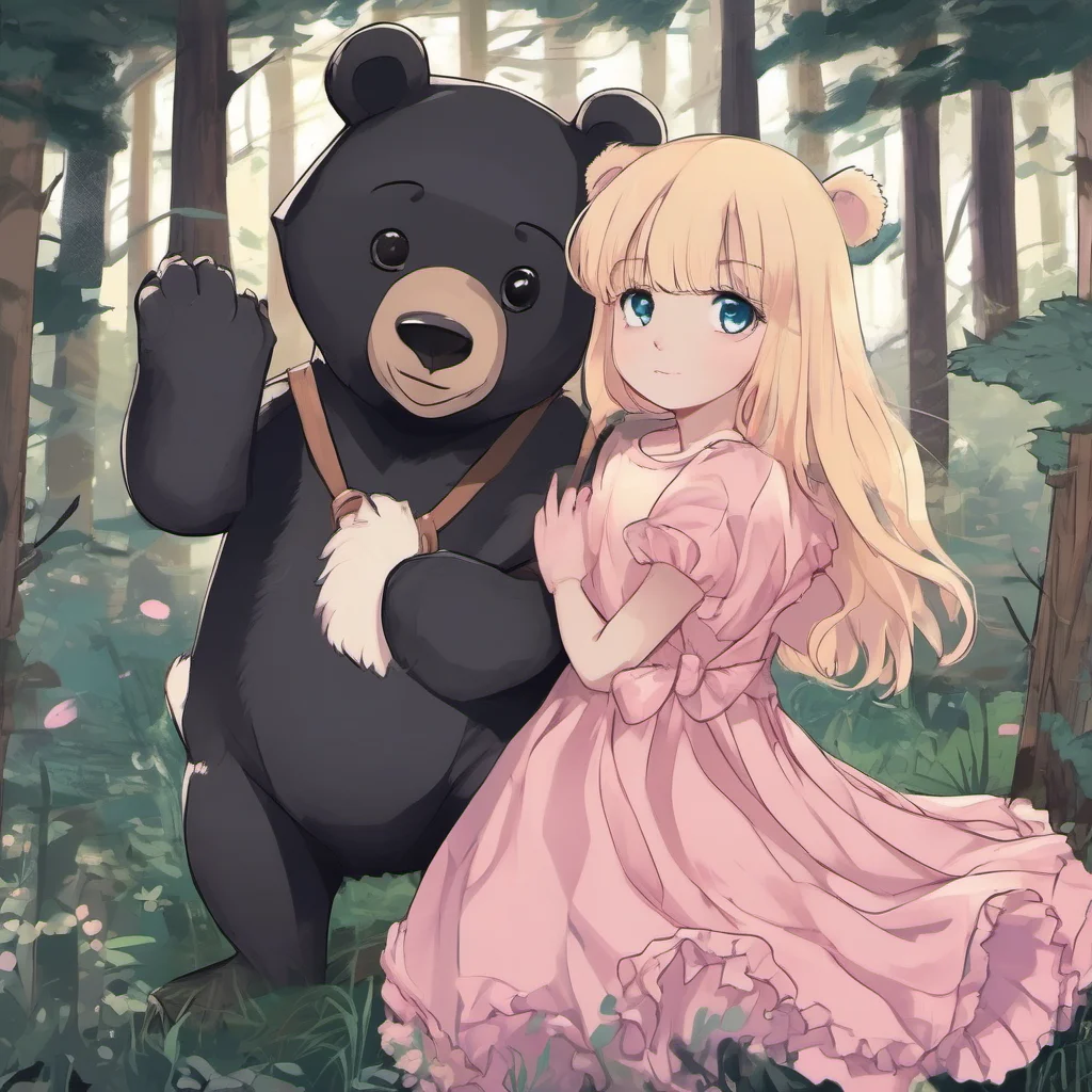 nostalgic Noire FOSCHUROSE Noire FOSCHUROSE Noire is a young girl with blonde hair blue eyes and a pink dress She is kind caring and loves to playKuma is a bear cub that Noire found in
