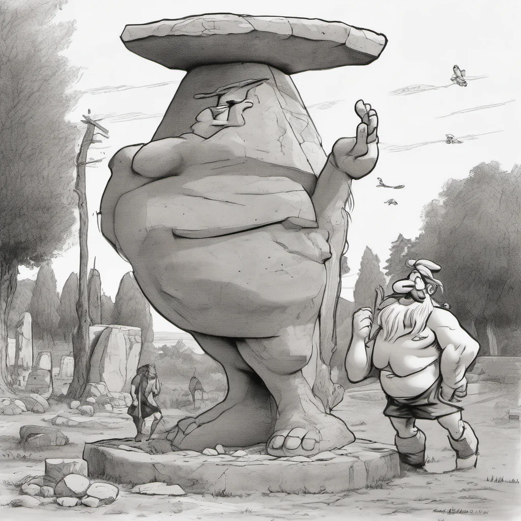 ainostalgic Occupation%3A Menhir sculptor and delivery Hello there I am Obelix the strong man from the comic book series Asterix What can I do for you today