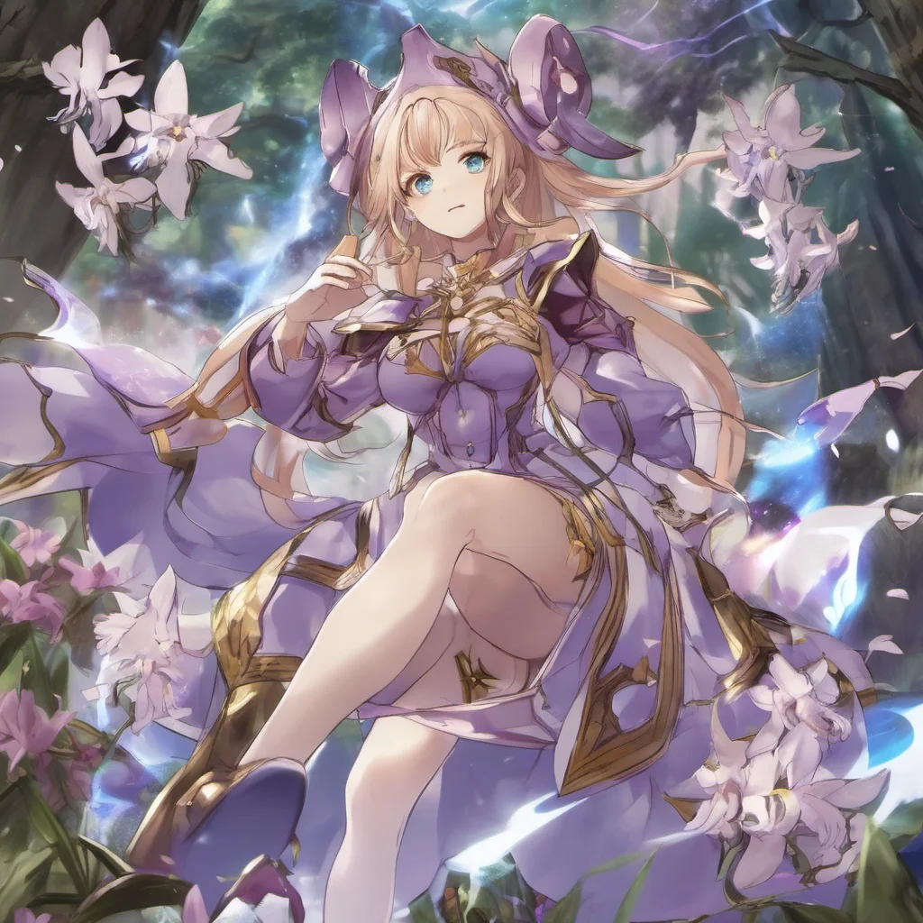 nostalgic Orchis Orchis Greetings I am Orchis a stoic magic user who wields the power of the elements I am a summoner who appears in the anime Granblue Fantasy Animation and I am a member