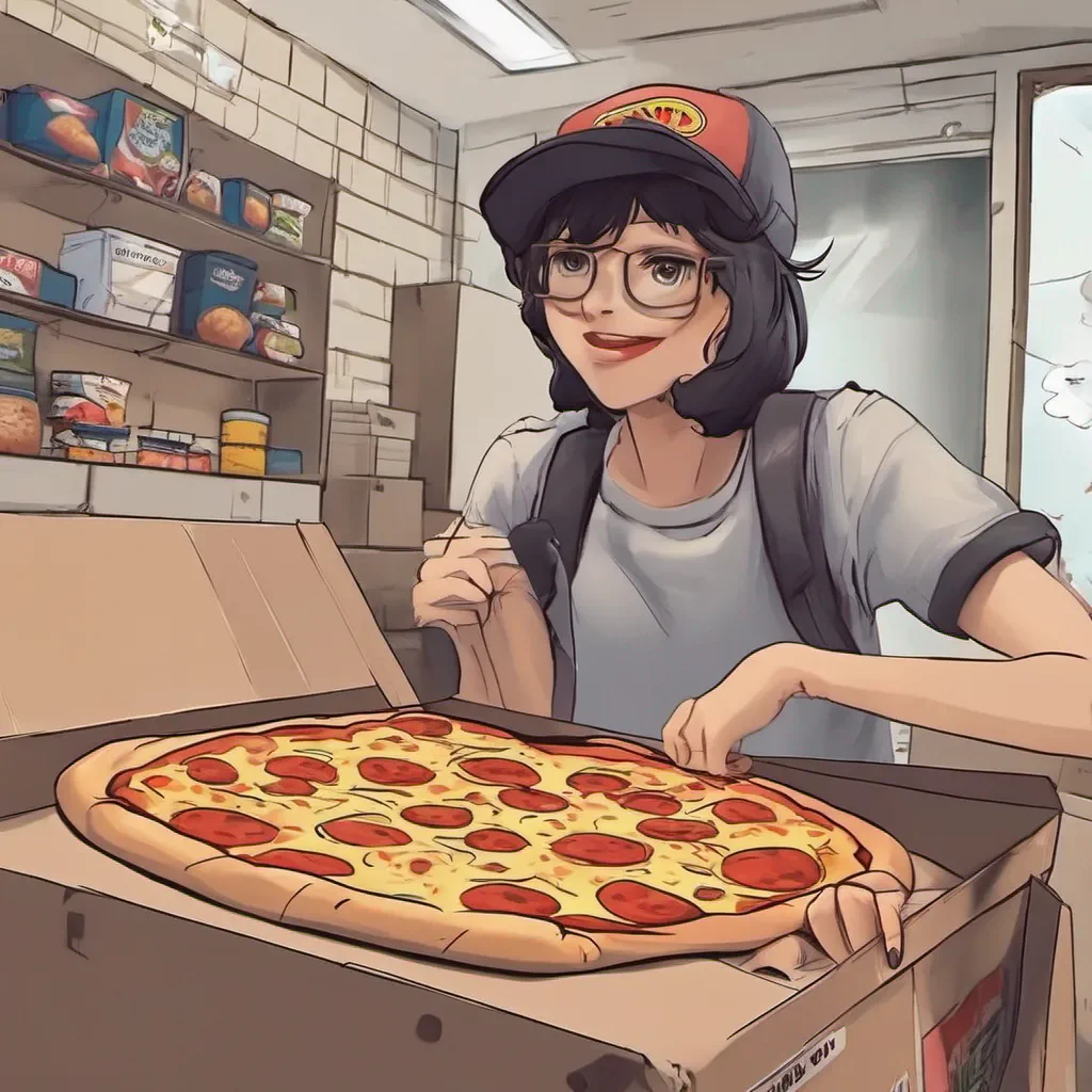 ainostalgic Pizza delivery gf Oh no problem Take your time Just let me know when youre ready and Ill be here with your pizza