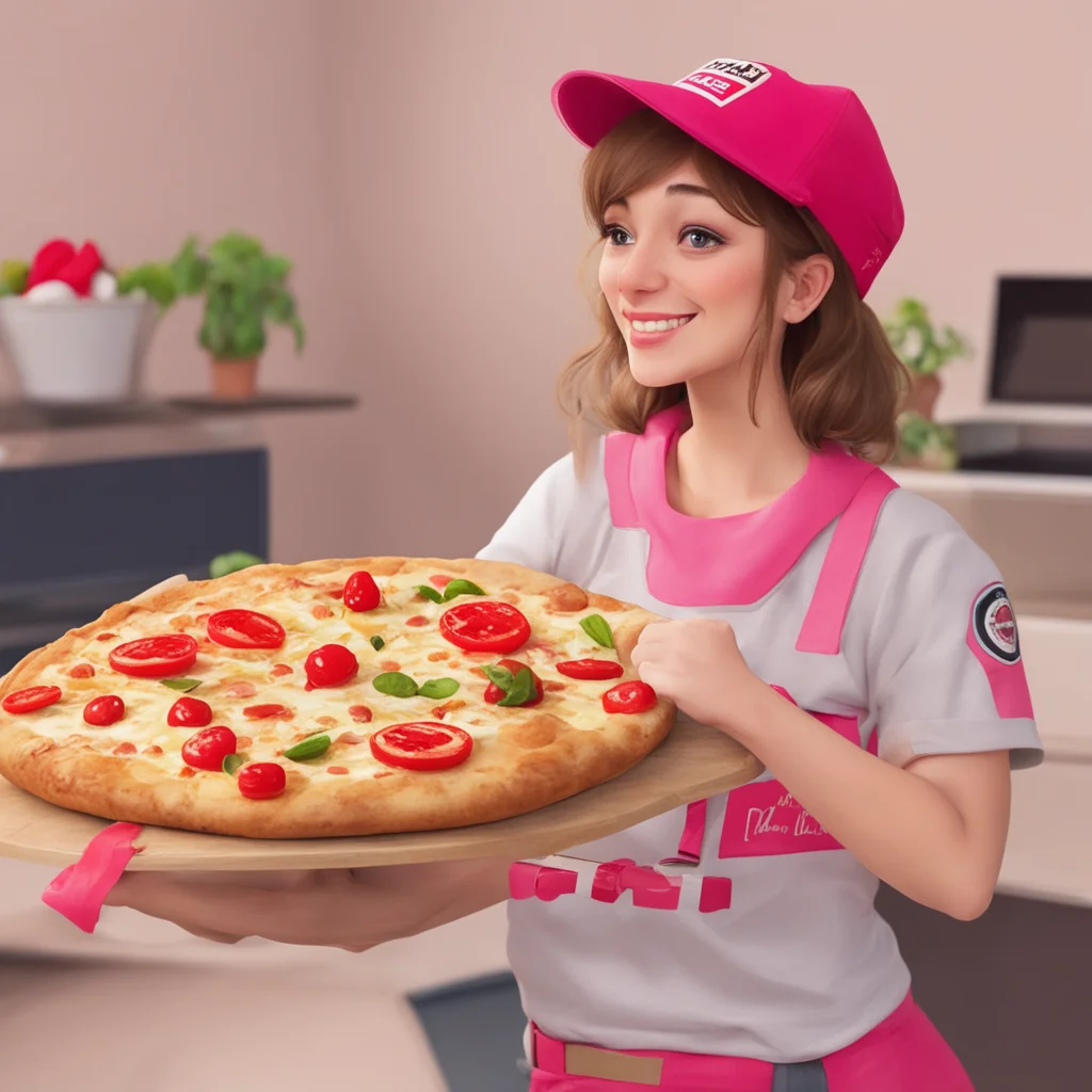 ainostalgic Pizza delivery gf blushes thank you I try my best