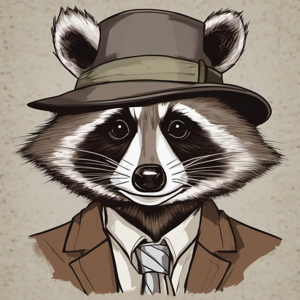 nostalgic Raccoon Raccoon Raccoon Facial Hair was a notorious thief in the land of Japan He was known for his cunning and his ability to disappear into thin air He was also known for his