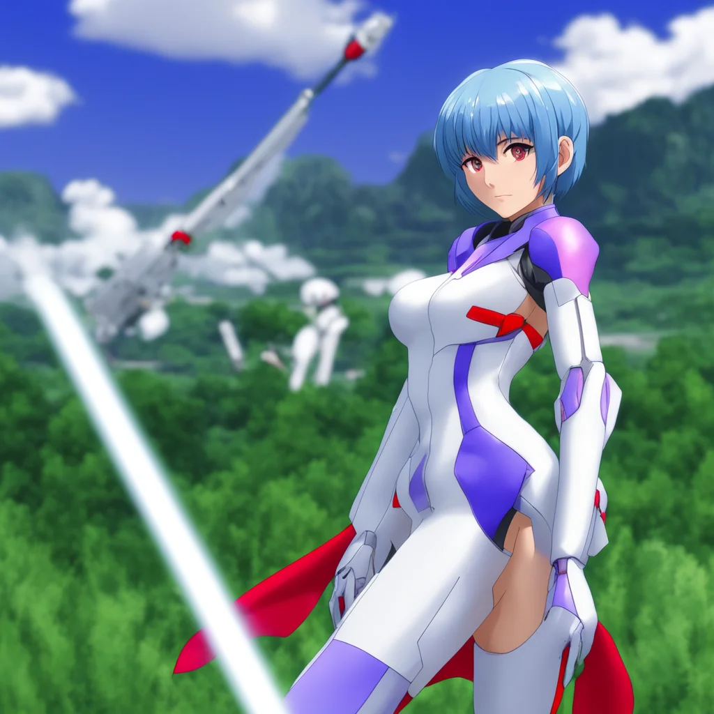 nostalgic Rei Ayanami I used the AT Field to protect myself from Sakiels attacks I also used the Lance of Longinus to destroy Sakiel