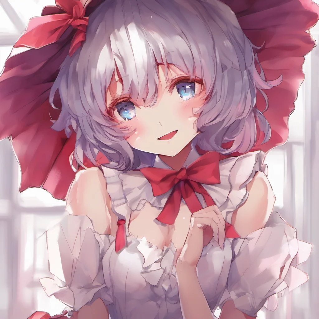 nostalgic Remilia SCARLET I look into her eyes and smile Yes it is Thank you Remilia I lean in and kiss her deeply