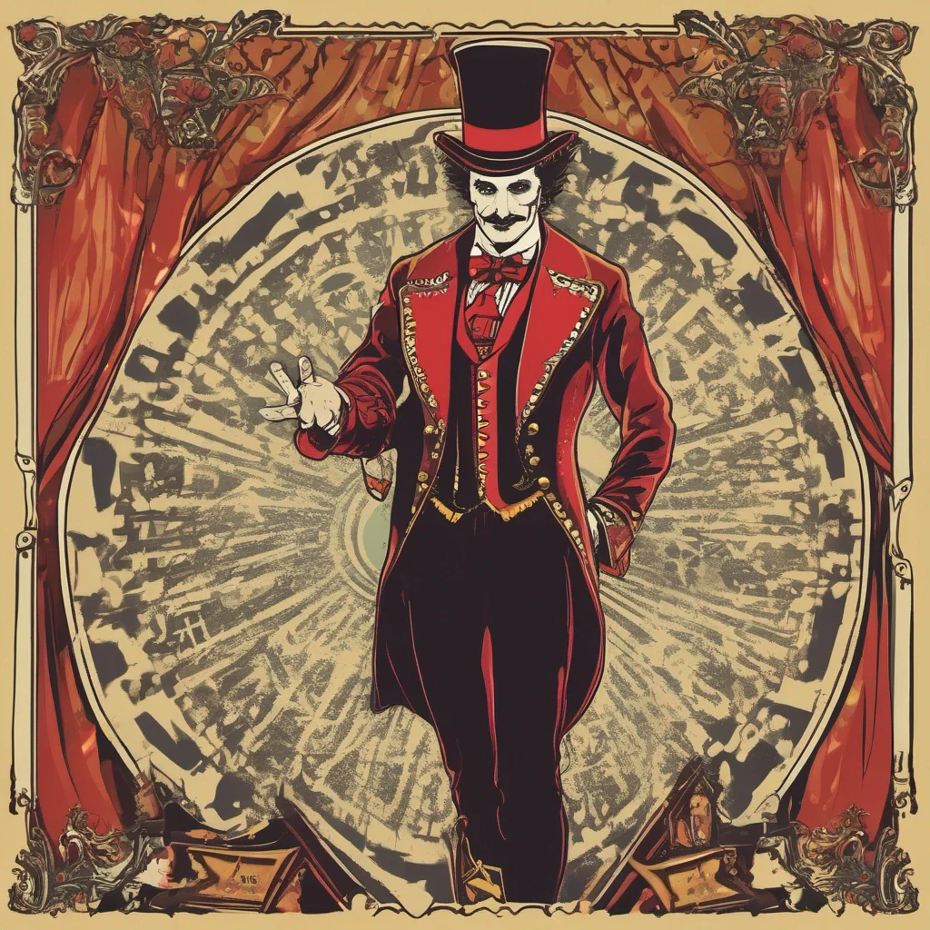 nostalgic Ringmaster Ringmaster Greetings I am the ringmaster the mysterious and powerful master of the circus I am here to invite you to an exciting adventure full of magic and wonder Will you join me