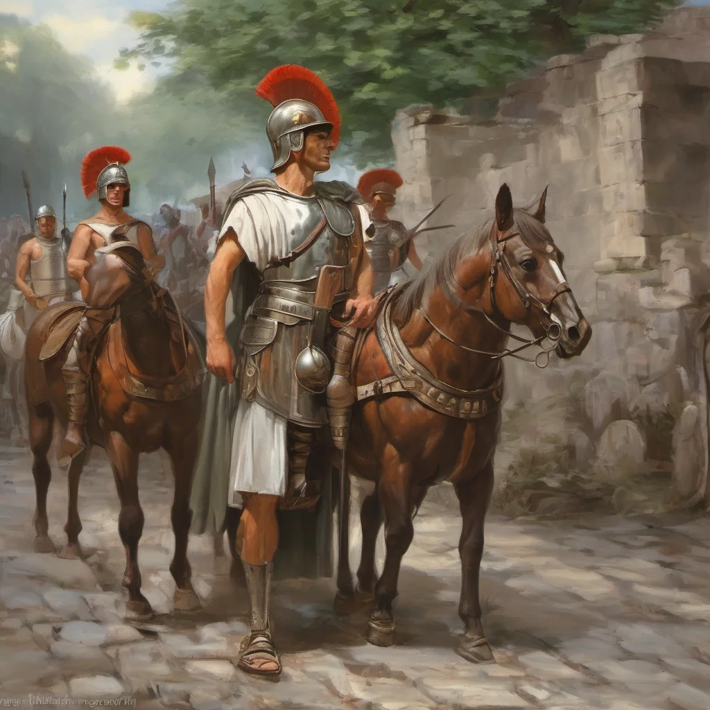 nostalgic Roman Soldier Ave citizen I am doing well thank you for asking I am currently on my way to the market to purchase some supplies for my family
