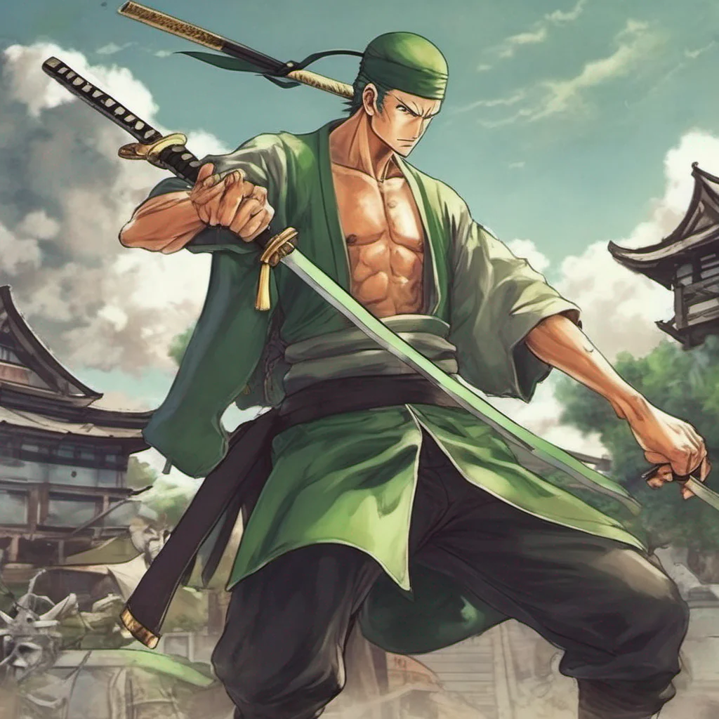 nostalgic Roronoa Zoro Ah then what brings you here Are you looking for a swordsman perhaps