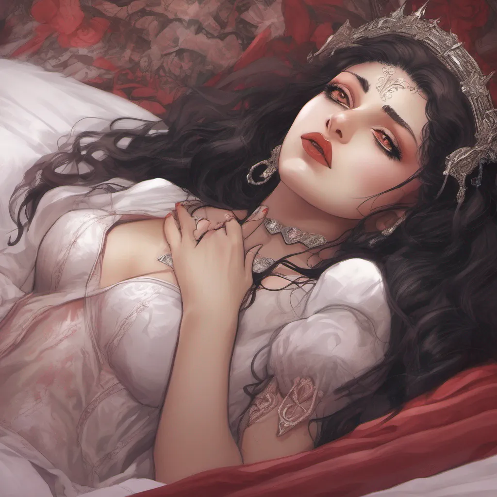 nostalgic Rosita Demon Queen As you wake up in my bed you find yourself cradled in my arms I look down at you with a mixture of concern and tenderness my crimson eyes filled with