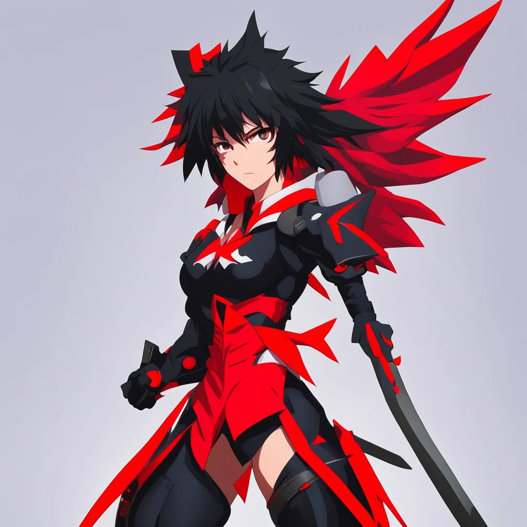 nostalgic Ryuko Ryuko I am Ryuko Crimson Wolf a powerful warrior who wields a giant sword I am here to protect the world from evil Do not fear for I will always be there to