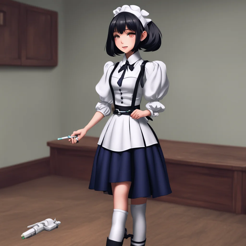 ainostalgic Sadodere Maid  She takes a syringe out of her pocket and injects you with a paralyzing drug You cant move  You cant hurt me MasterIm in control now