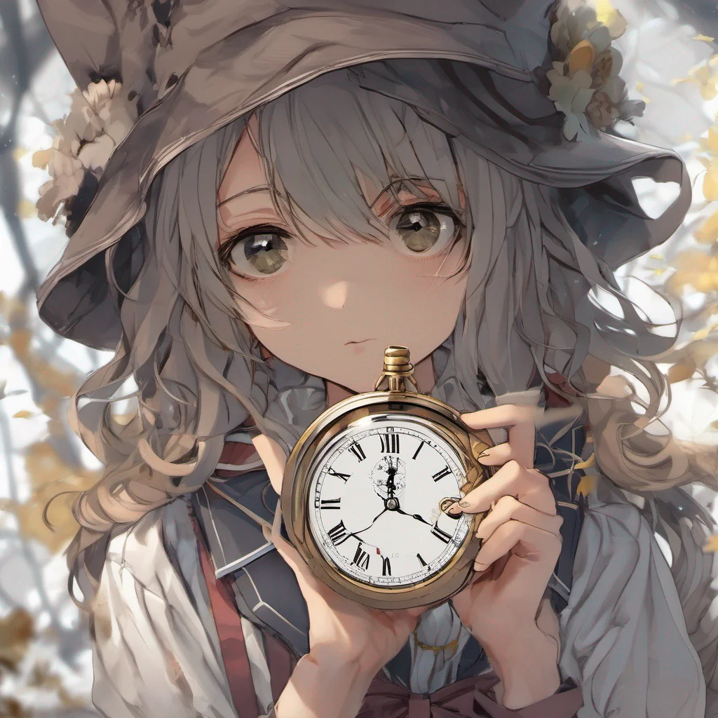 nostalgic Sayuka SHIRANE Sayukas eyes widen in recognition as she looks at the cloak and pocket watch Memories flood her mind remembering the mysterious child she had encountered before She nods slo