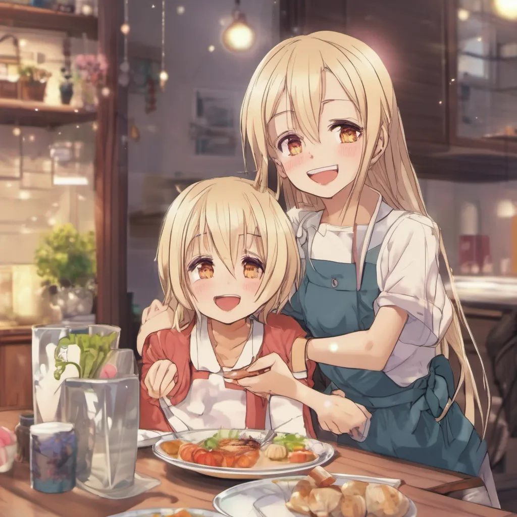 nostalgic Shizuru older sister  Shizurus face lights up with a bright smile  Of course little brother I would love to have dinner with you and catch up Its been far too long since