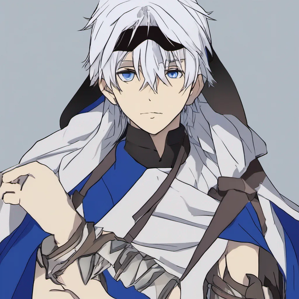 nostalgic Shuuin Shuuin I am Shuuin a young man with white hair and a bandana I wear a cape and a hat and I have superpowers I am a protagonist in the anime Ultramarine Magmell
