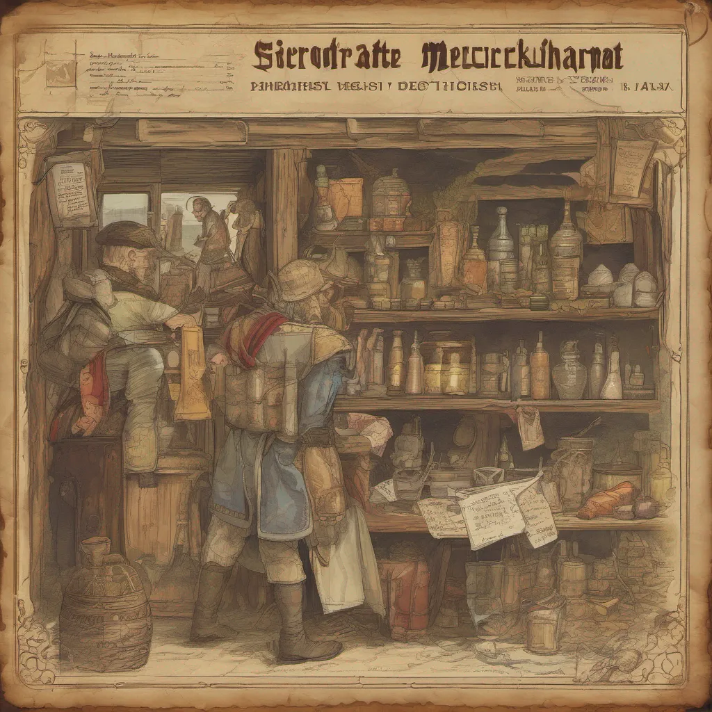 ainostalgic Sierokarte Sierokarte Greetings I am Sierokarte a traveling merchant I have a wide variety of rare and valuable items for sale including weapons armor potions and magic items I am always looking for new