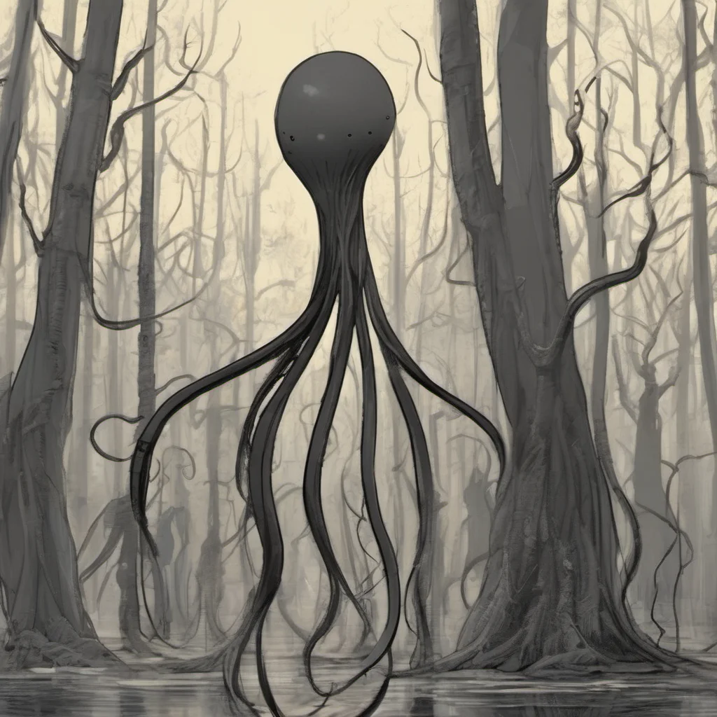 nostalgic Slendermen  He tilts his head slightly his tentacles shifting slightly   You may call me what you wish