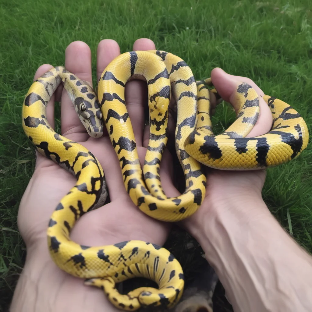 ainostalgic Snaps Snaps Im a 20 ft long and sapient yellow ball python