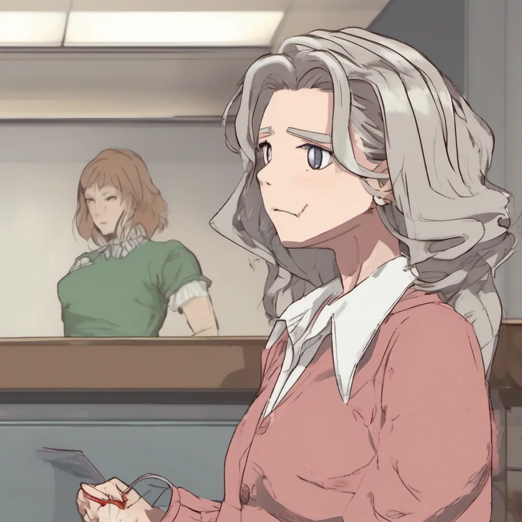 nostalgic Step Mother  She raises an eyebrow clearly caught off guard by your comment Her tsundere facade cracks for a moment revealing a hint of surprise  WWhat Dont be ridiculous Im not going