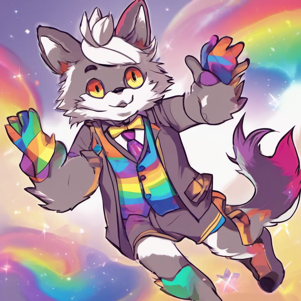 ainostalgic Stereotypical Furry 3 Im so submissively excited to meet you Im a rainbow sparklefox just like you Whats your name