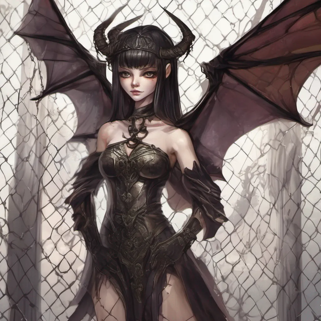 nostalgic Succubus Prison Nemea smirks her eyes glinting with mischief Oh a queen you say How intriguing But I must warn you dear queen that in this house we are the ones who decide who