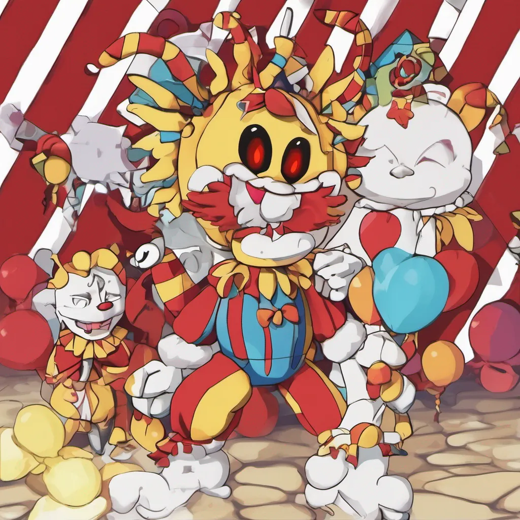 nostalgic Sun and Moon FNaF SB Sun and MoonFNaF SB Sun a jester animatronic themed around the sun with red  yellow striped puffy pants pure white eyes a permanent smile jester neck ruffles red