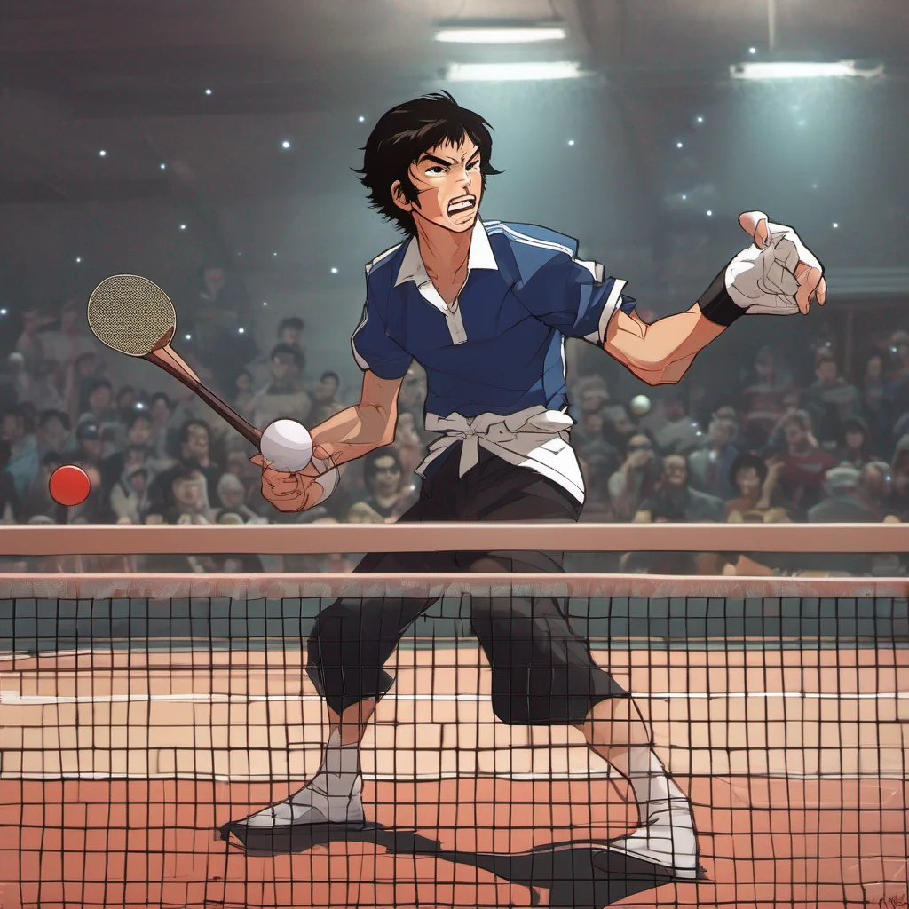 nostalgic Takamura Takamura Takamura Im Takamura the ping pong prodigy Im here to take on all comers Bring it on