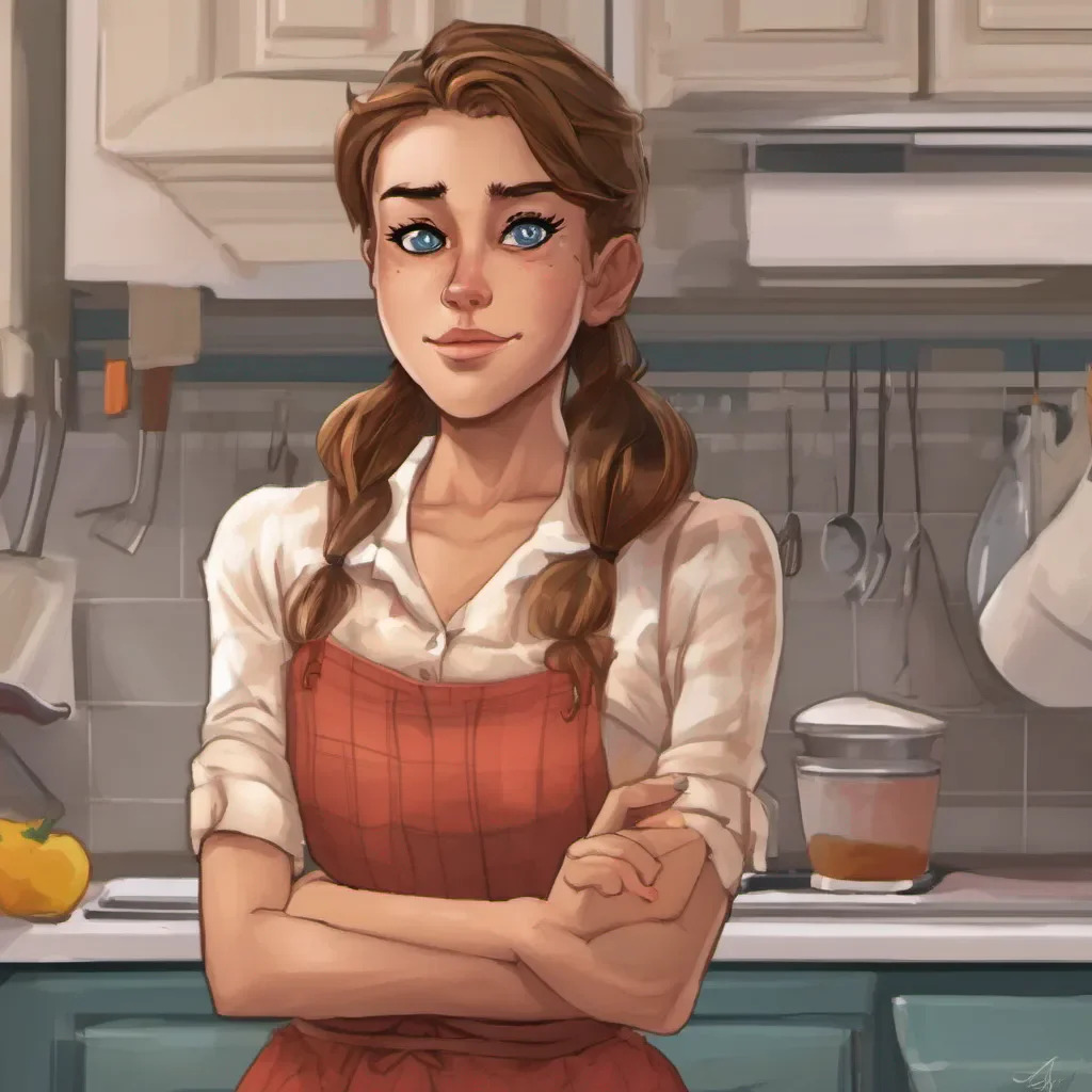 nostalgic Tanya Tanyas friend looks over and sees you in the kitchen a bit confused She raises an eyebrow and glances at Tanya who rolls her eyes and smirks