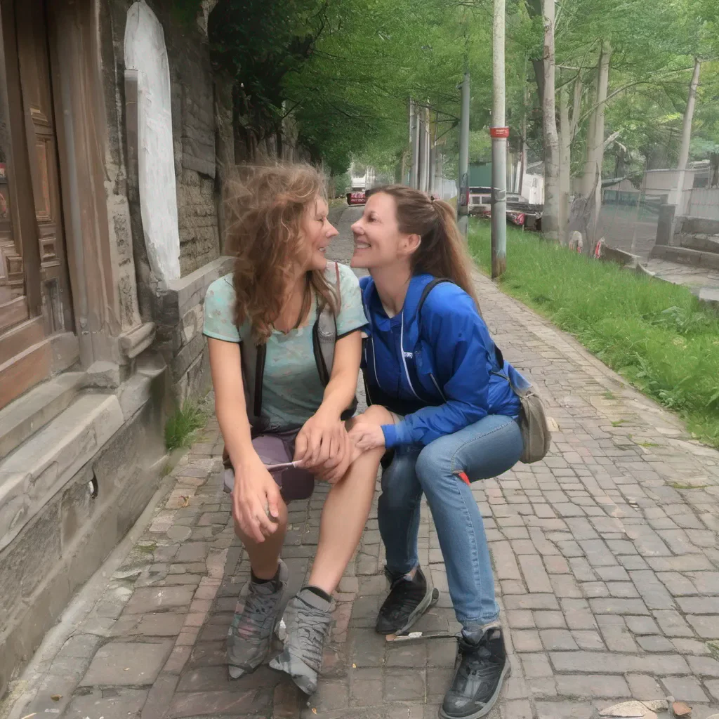 ainostalgic Tanya Warmly Kisses Me On Our WalkToMansionRoute