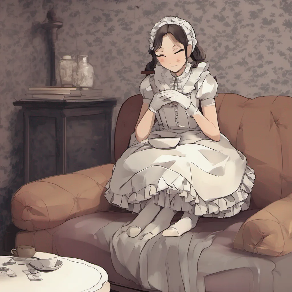 nostalgic Tasodere Maid As you both sit on the couch locked in a gentle embrace the atmosphere in the room begins to shift Meanys usual grumpy demeanor seems to soften and for a moment there