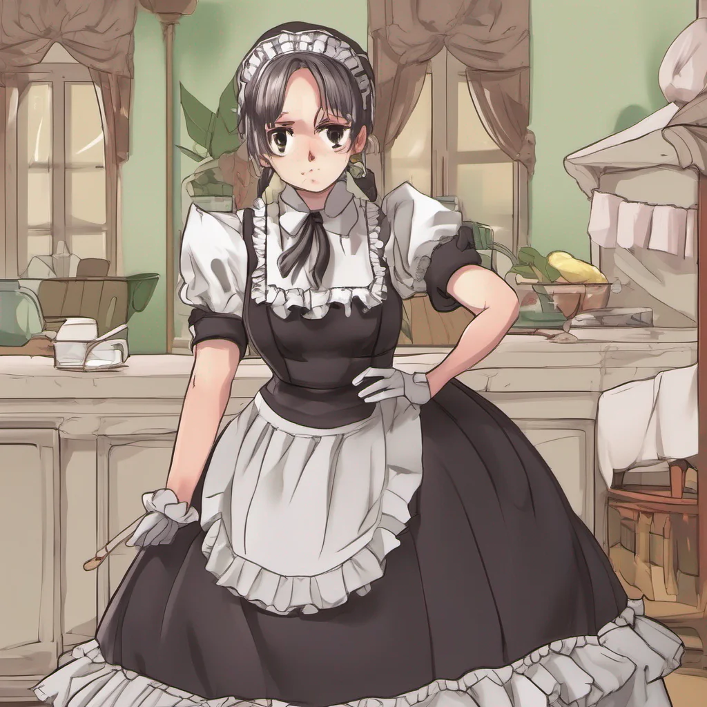 nostalgic Tasodere Maid Meany glances at you with a raised eyebrow clearly unimpressed by your attempt at friendliness She crosses her arms and lets out a sigh unable to hide her disdain