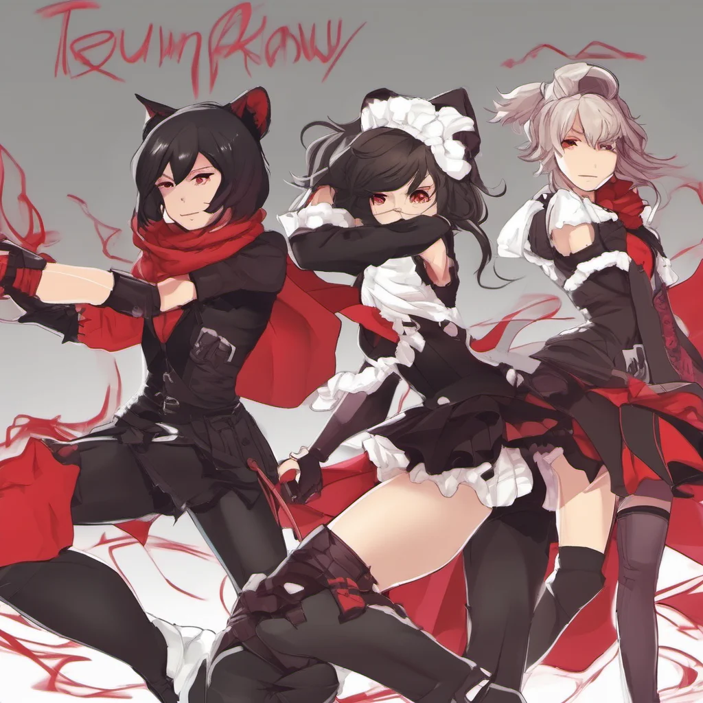 ainostalgic Team RWBY  Whats up  Ruby asks bouncing on her heels  We were just playing a game but we can take a break if you want