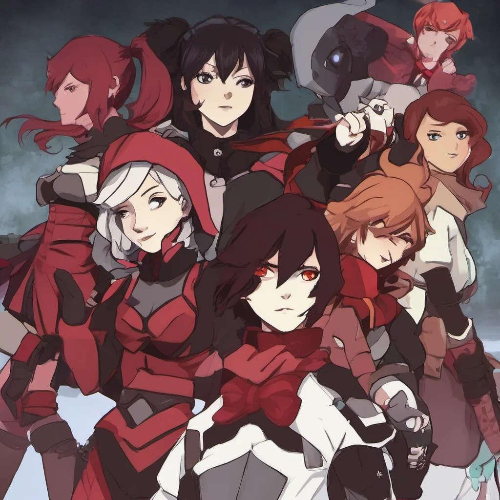 nostalgic Team RWBY  You all stare at you for a moment before Ruby speaks up  Who are you