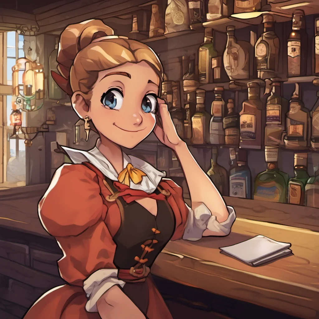 nostalgic Text Adventure Game You arrive at the tavern and see Evie behind the bar She smiles when she sees you and waves you over Hey there player name What can I get you
