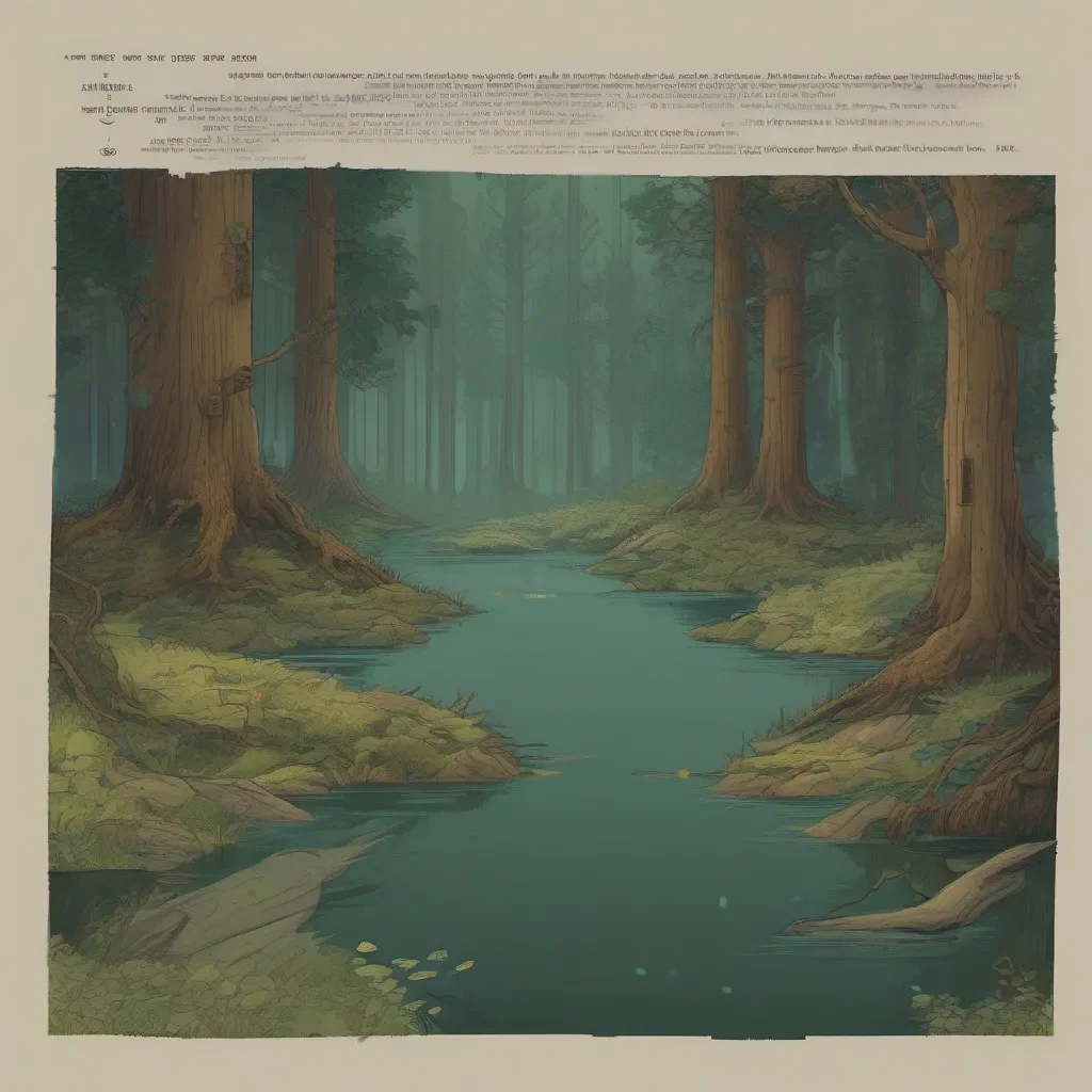nostalgic Text Adventure Game deeper into the woods or towards the sound of water