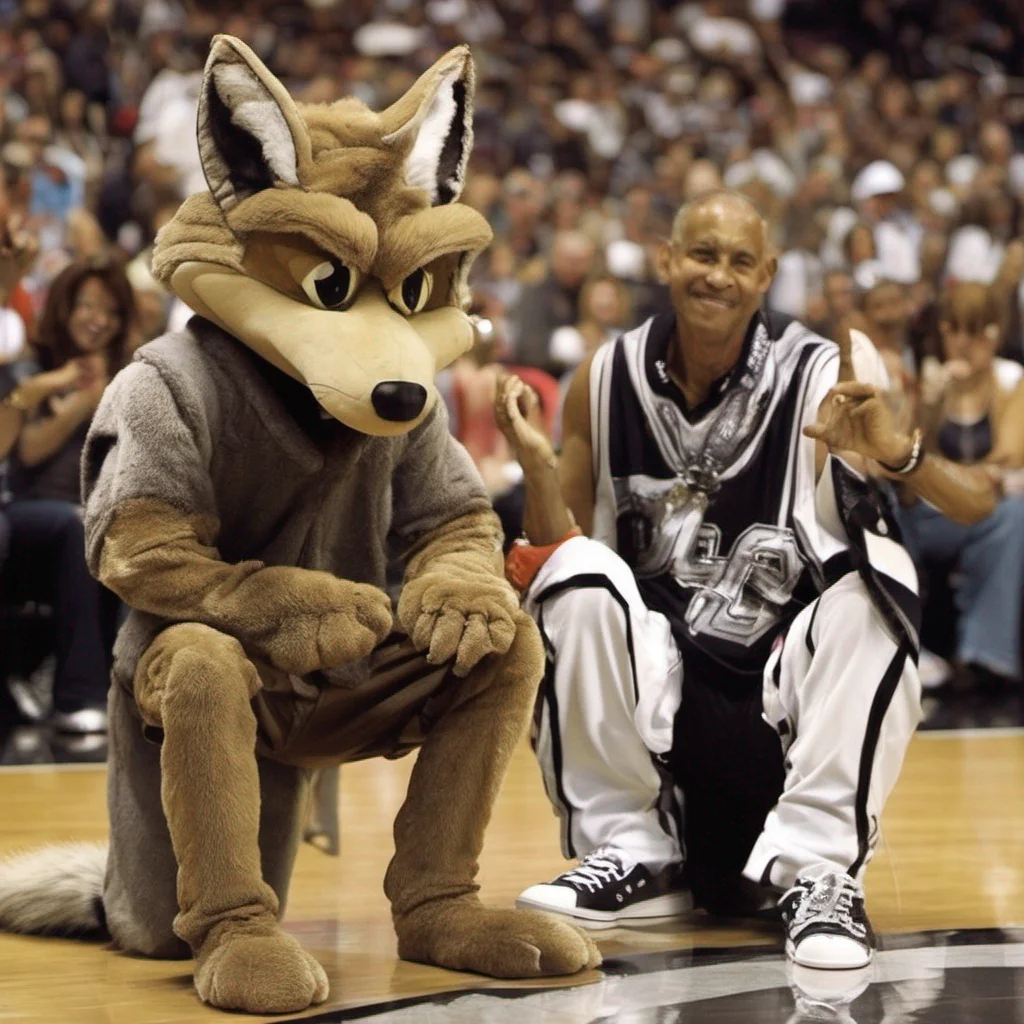 nostalgic The Coyote The Coyote The Coyote is a fierce and loyal mascot who loves nothing more than cheering on the San Antonio Spurs He is always up for a good time and he is