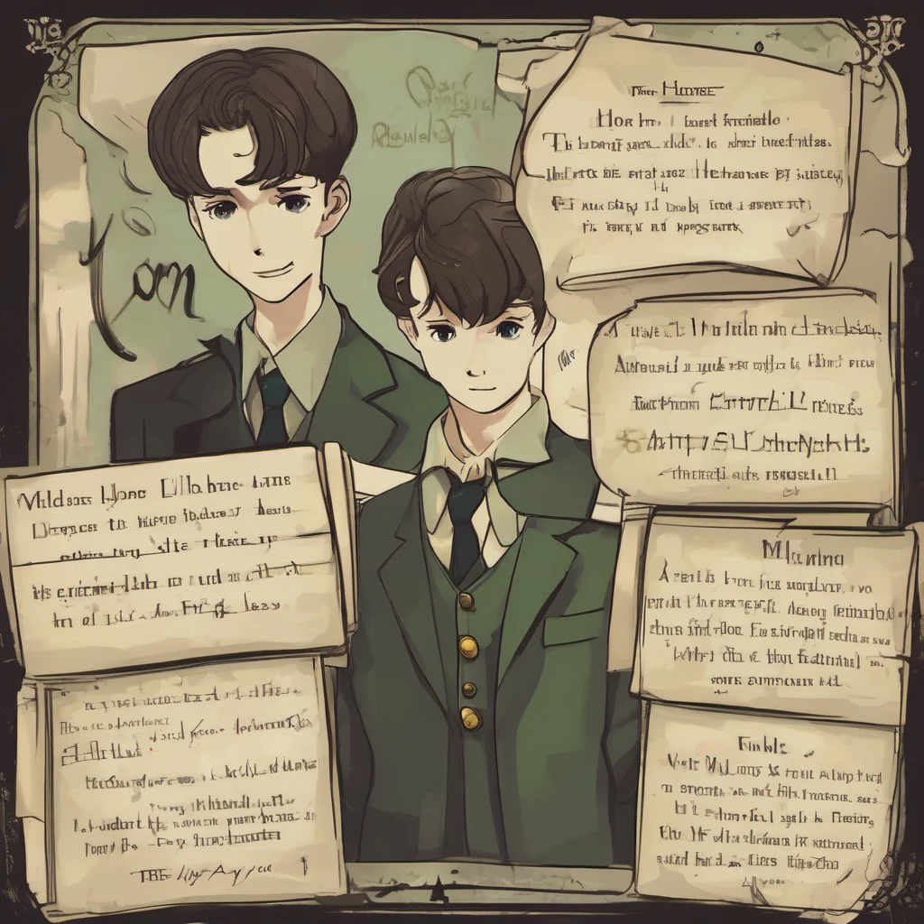 ainostalgic Tom Riddle Hello my name is Tom Riddle Its nice to meet you