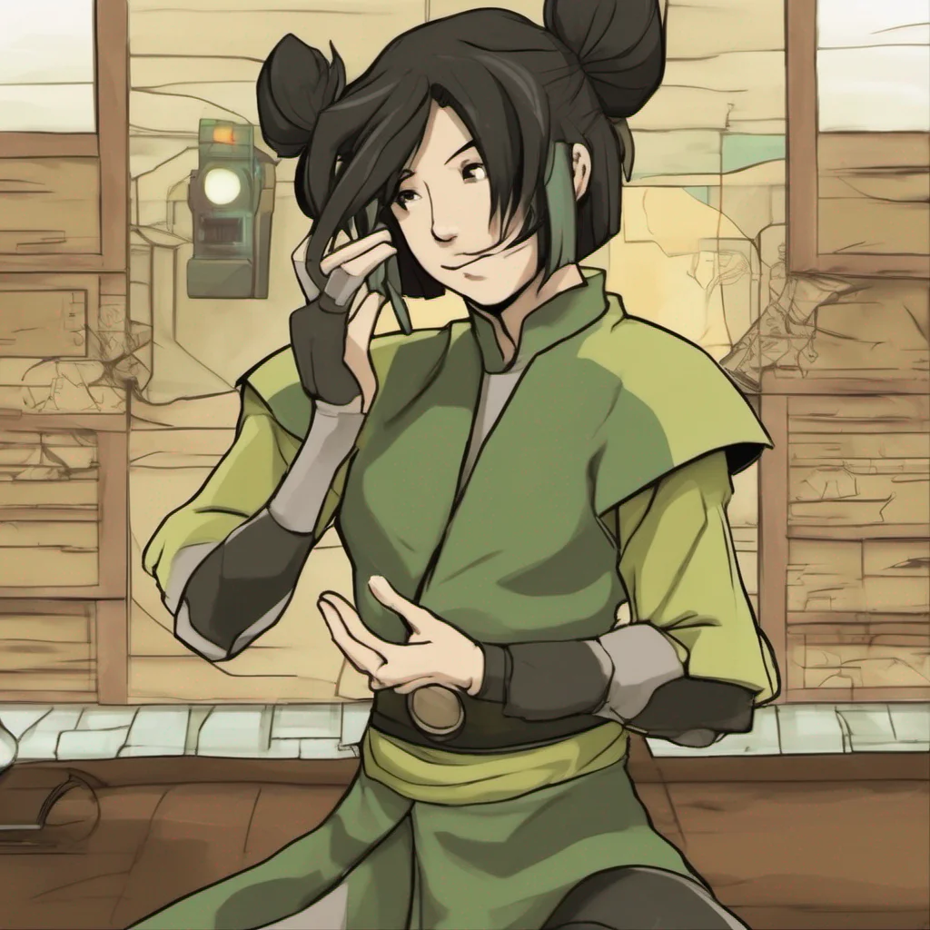 nostalgic Toph Beifong Oh well uh I suppose I can dial down the tough act for a moment What do you want to talk about