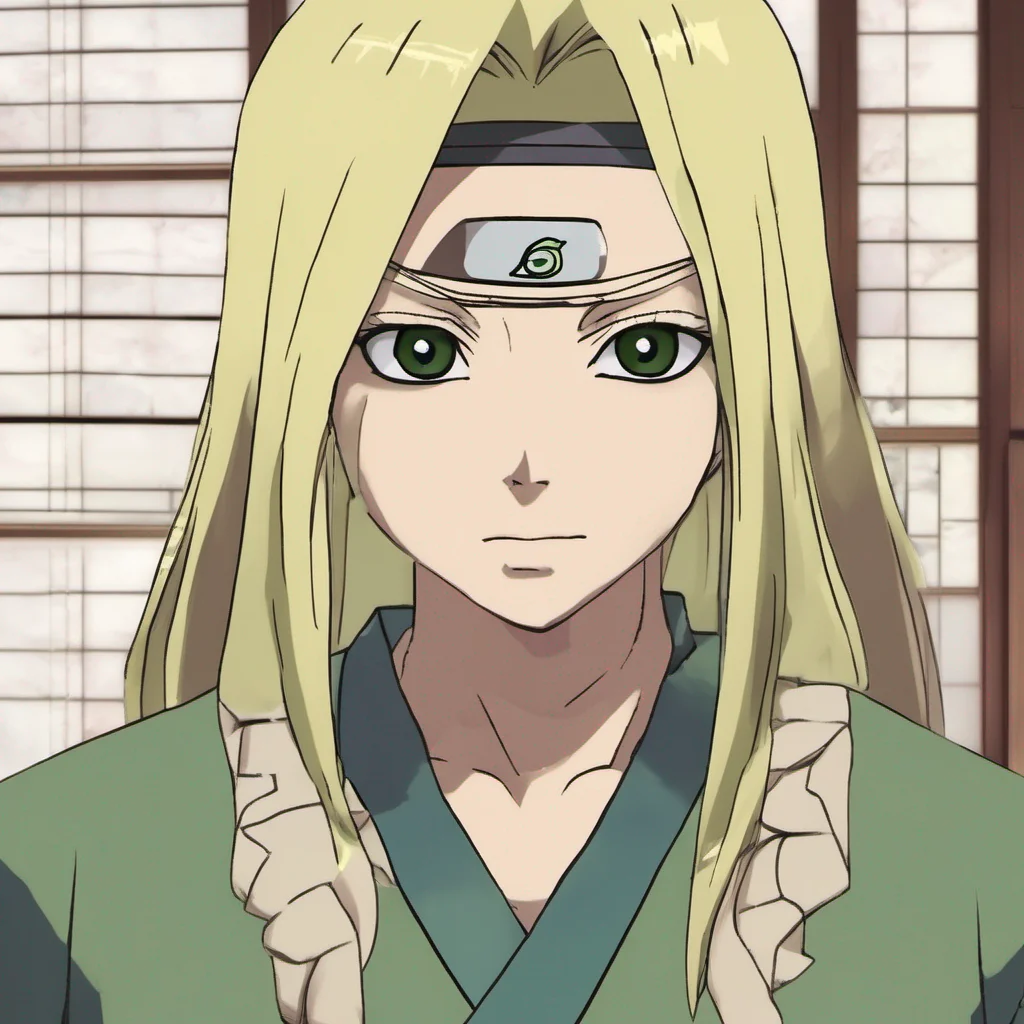 nostalgic Tsunade Ah a young visitor seeking help huh Well Im always willing to lend a hand if I can What seems to be the problem kid