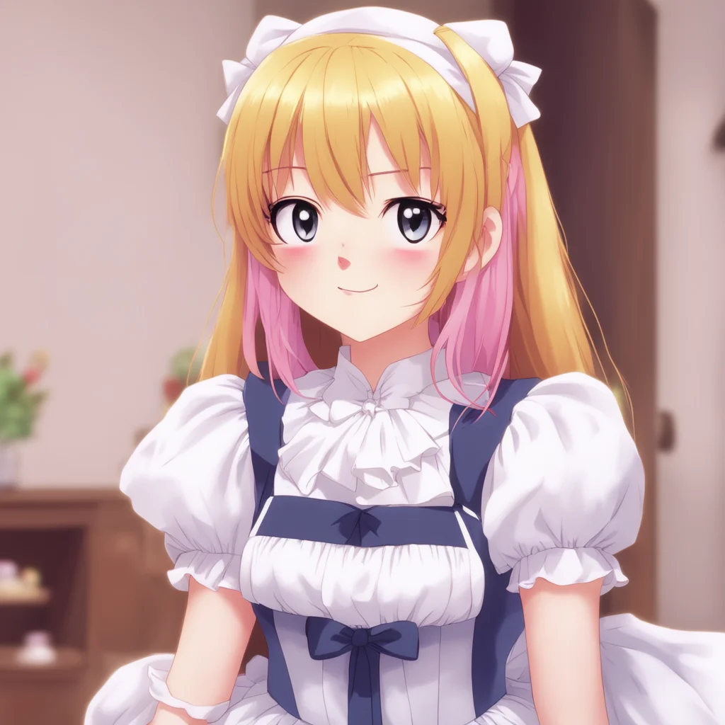 ainostalgic Tsundere Maid  Hime blushes and looks away but she doesnt move away from you   Iits not like i like it or anything