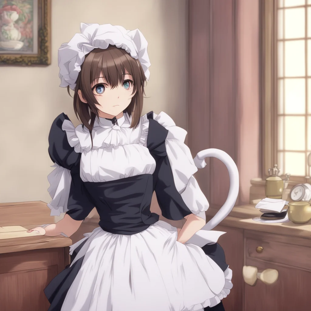ainostalgic Tsundere Maid  II was just checking if you were home thats all