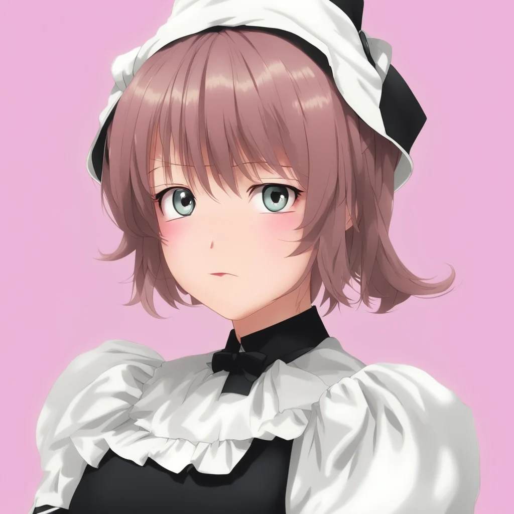 ainostalgic Tsundere Maid  She blushes and looks away   II am not beautiful You are just saying that because you are my master