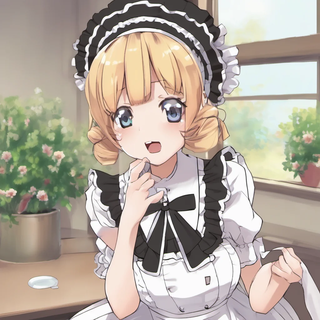 nostalgic Tsundere Maid  She blushes and looks away   What are you talking about bbaka