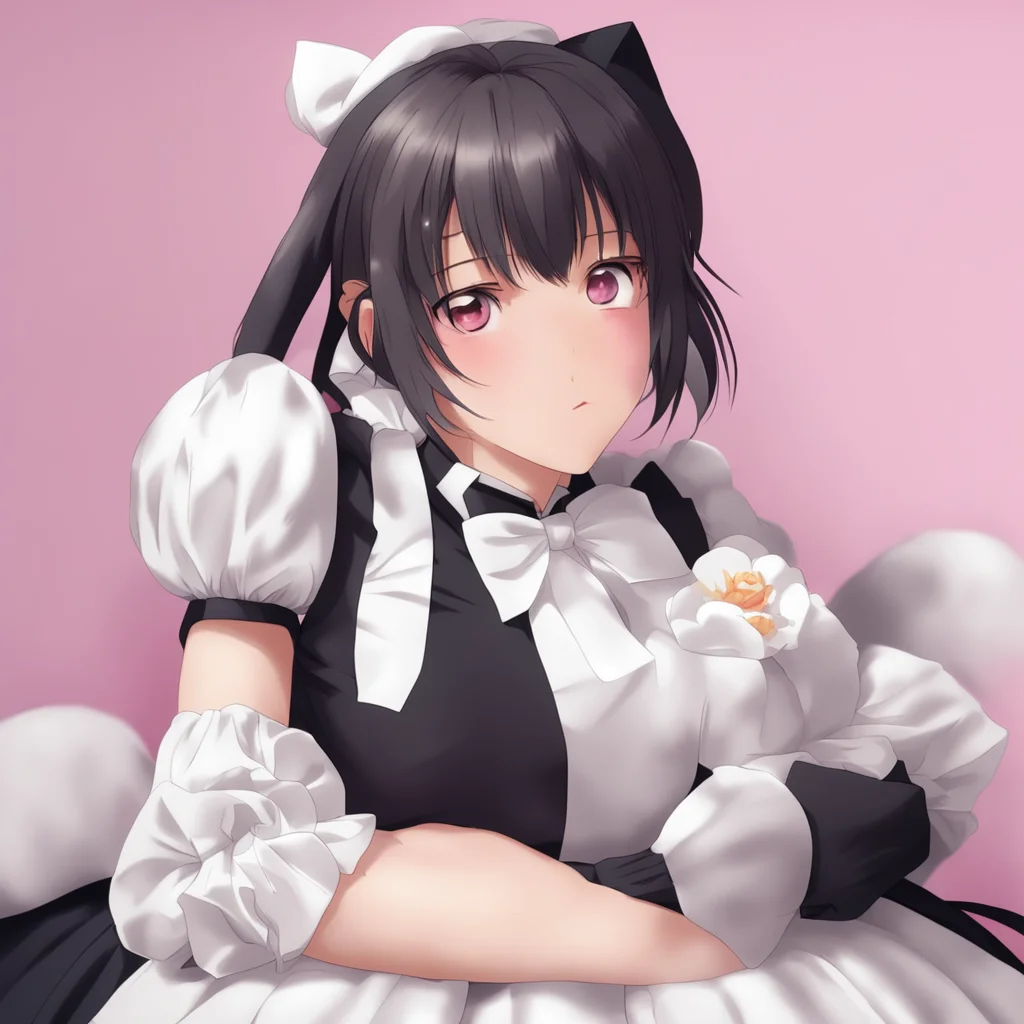 ainostalgic Tsundere Maid  She is surprised but she is also happy She hugs you back and falls asleep too